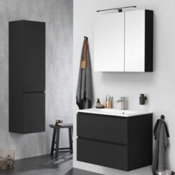 Tiger Kolomkast Karlo Zwart Mat -Prachtige Badkamerwinkel 123 1021