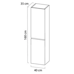 Tiger Kolomkast Karlo Zwart Mat -Prachtige Badkamerwinkel 123 1025