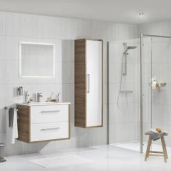 TIGER Boston Kolomkast 40cm Chalet Eiken -Prachtige Badkamerwinkel 123 1036