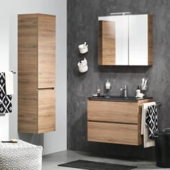 TIGER S-line Spiegelkast 60cm Chalet Eiken -Prachtige Badkamerwinkel 123 1081