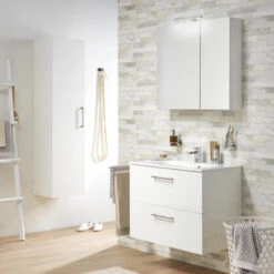 Tiger Spiegelkast S-Line 80cm Sneeuwwit -Prachtige Badkamerwinkel 123 1088