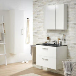 Tiger Spiegelkast S-Line 60cm Sneeuwwit -Prachtige Badkamerwinkel 123 1100