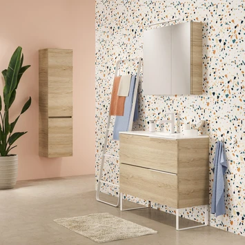 TIGER S-line Spiegelkast 80 Naturel Eik 4 TIGER S-line Spiegelkast 80 Naturel Eik - Afbeelding 2