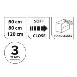 Tiger Karlo Badkamermeubelset 80 Cm Chalet Eik Met Wit Houten Wasblad En Glanzend Witte Keramische Waskom -Prachtige Badkamerwinkel 123 1117