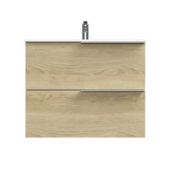 Tiger Badmeubelset Pocket 80 Cm Met 2 Lades Naturel Eik -Prachtige Badkamerwinkel 123 1210