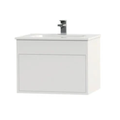 Tiger Helsinki Badkamermeubel 60 Cm Hoogglans Wit Met Wastafel Keramiek Wit -Prachtige Badkamerwinkel 123 1226