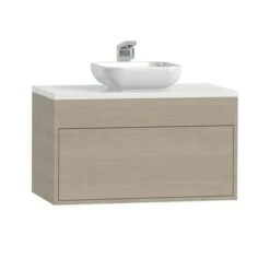 Tiger Helsinki Badkamermeubel 80 Cm Naturel Eiken Met Waskom