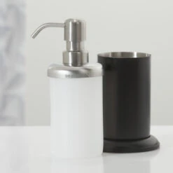 Sealskin Zeepdispenser Acero Zwart -Prachtige Badkamerwinkel 123 139