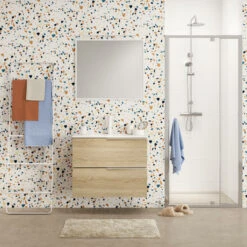 Tiger Badmeubelset Pocket 60 Cm Met 2 Lades Naturel Eik -Prachtige Badkamerwinkel 123 1430