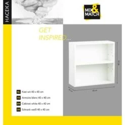Haceka Mix&match Kast Wit 40x40 Cm -Prachtige Badkamerwinkel 123 1545