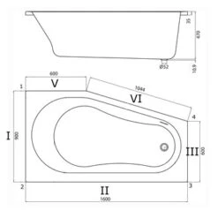 Sealskin Bad Optimo Compact Rechts Acryl 90x160x48 Cm 5 Sealskin Bad Optimo Compact Rechts Acryl 90x160x48 Cm -Prachtige Badkamerwinkel 123 1641