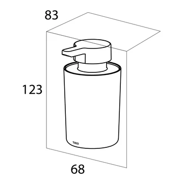 Tiger Zeepdispenser Urban Zwart 6 Tiger Zeepdispenser Urban Zwart - Afbeelding 4