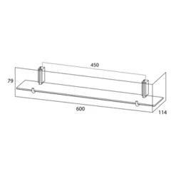 Tiger Planchet Cliqit Donkergrijs RVS -Prachtige Badkamerwinkel 123 1697