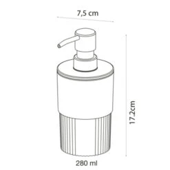 Sealskin Zeepdispenser Brave Staand Zwart -Prachtige Badkamerwinkel 123 1711
