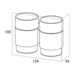 Tiger Dubbele Bekerhouder Nomad Hangend Met Bekers Zwart 9 Tiger Dubbele Bekerhouder Nomad Hangend Met Bekers Zwart -Prachtige Badkamerwinkel 123 1717