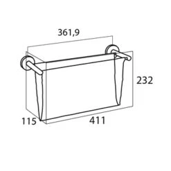 Tiger Magazine Houder Boston RVS Glans 9 Tiger Magazine Houder Boston RVS Glans -Prachtige Badkamerwinkel 123 1741