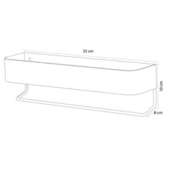 Sealskin Plank- En Handdoekhouder Brix Zwart -Prachtige Badkamerwinkel 123 1753