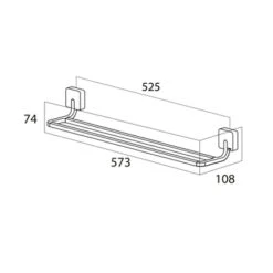 Tiger Dubbel Handdoekrek Impuls RVS -Prachtige Badkamerwinkel 123 1812