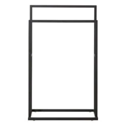 Sealskin Carré Handdoekrek Vrijstaand Zwart -Prachtige Badkamerwinkel 123 1834