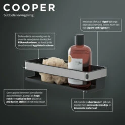 Tiger Douchemand Cooper 28 Cm RVS/zwart -Prachtige Badkamerwinkel 123 1937