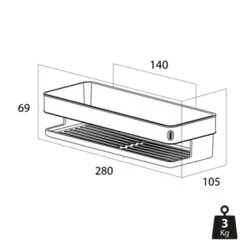 Tiger Douchemand Cooper 28 Cm RVS/zwart -Prachtige Badkamerwinkel 123 1938