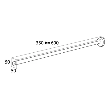Tiger Telescopisch Handdoekrek Boston RVS 11 Tiger Telescopisch Handdoekrek Boston RVS - Afbeelding 9