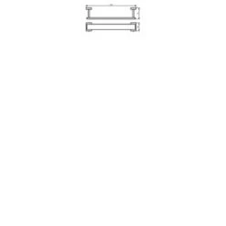 Haceka Handdoekrek Edge Chroom -Prachtige Badkamerwinkel 123 2060