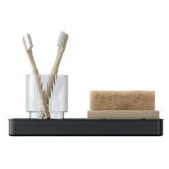 Tiger Planchet Carv 28 Cm Zwart -Prachtige Badkamerwinkel 123 2126