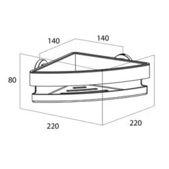 Tiger Douchemand Noon Hoek RVS -Prachtige Badkamerwinkel 123 2146