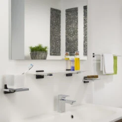 Tiger Planchet Zenna Chroom/Wengé -Prachtige Badkamerwinkel 123 2149