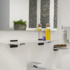 Tiger Planchet Zenna Chroom/Wengé -Prachtige Badkamerwinkel 123 2150