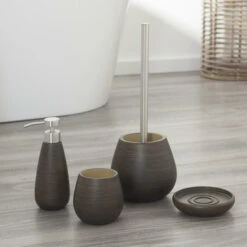 SEALSKIN Tiger Zeepdispenser Miyagi Hoog Wood -Prachtige Badkamerwinkel 123 2331