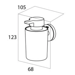 Tiger Zeepdispenser Urban Hangend Wit -Prachtige Badkamerwinkel 123 2347