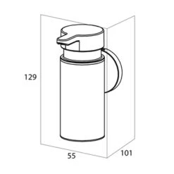 Tiger Zeepdispenser Noon Medium Zwart -Prachtige Badkamerwinkel 123 2361