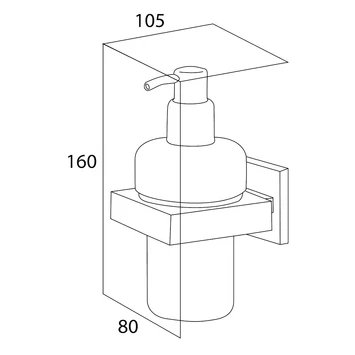 Tiger Zeepdispenser Items Hangend RVS 6 Tiger Zeepdispenser Items Hangend RVS - Afbeelding 4