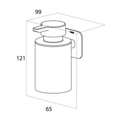Tiger Zeepdispenser Colar Hangend Chroom -Prachtige Badkamerwinkel 123 2374