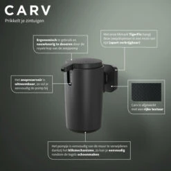 Tiger Zeepdispenser Carv 175 Ml Zwart -Prachtige Badkamerwinkel 123 2386