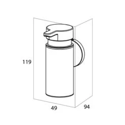 Tiger Zeepdispenser Noon Klein Zwart -Prachtige Badkamerwinkel 123 2449