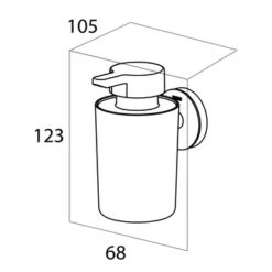 Tiger Zeepdispenser Urban Hangend Zwart -Prachtige Badkamerwinkel 123 2467