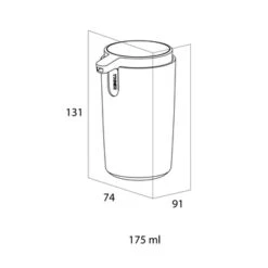 Tiger Zeepdispenser Carv Vrijstaand 175 Ml Zwart -Prachtige Badkamerwinkel 123 2489