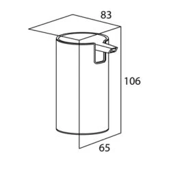 Tiger Zeepdispenser Boston Staand RVS Glans -Prachtige Badkamerwinkel 123 2494