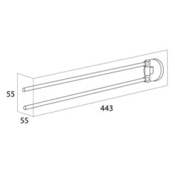 Handson Handdoekrek Smart Met Draaibare Armen Chroom 7 Handson Handdoekrek Smart Met Draaibare Armen Chroom -Prachtige Badkamerwinkel 123 2497