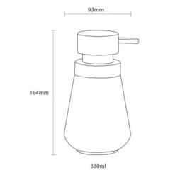 Sealskin Zeepdispenser Conical Porselein Groen -Prachtige Badkamerwinkel 123 2504