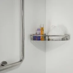 Tiger Hoekkorf Boston Groot Chroom -Prachtige Badkamerwinkel 123 2524