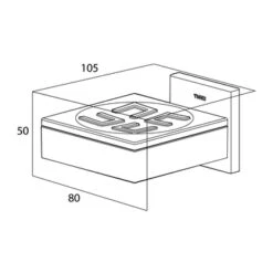 Tiger Zeepbakje Items Hangend RVS -Prachtige Badkamerwinkel 123 2619