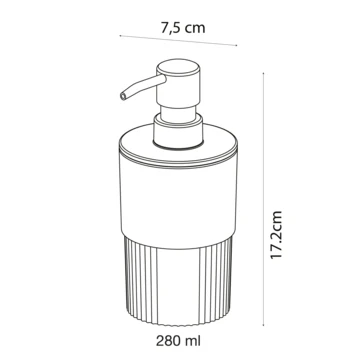 Sealskin Zeepdispenser Brave Staand Donkerroze 11 Sealskin Zeepdispenser Brave Staand Donkerroze - Afbeelding 9