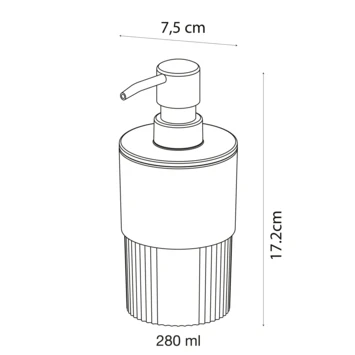 Sealskin Zeepdispenser Brave Staand Donkerroze 15 Sealskin Zeepdispenser Brave Staand Donkerroze - Afbeelding 13