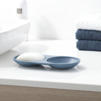 Sealskin Zeepbakje Conical Porselein Blauw 4 Sealskin Zeepbakje Conical Porselein Blauw - Afbeelding 2