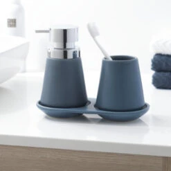 Sealskin Zeepbakje Conical Porselein Blauw 15 Sealskin Zeepbakje Conical Porselein Blauw -Prachtige Badkamerwinkel 123 2656