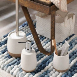 Sealskin Zeepdispenser Braid Wit -Prachtige Badkamerwinkel 123 2809